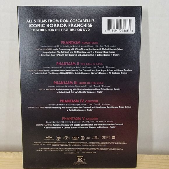 DVD Phantasm 5 Movie Collection: Phantasm 1-5 w/ dust cover & insert - Picture 4 of 4